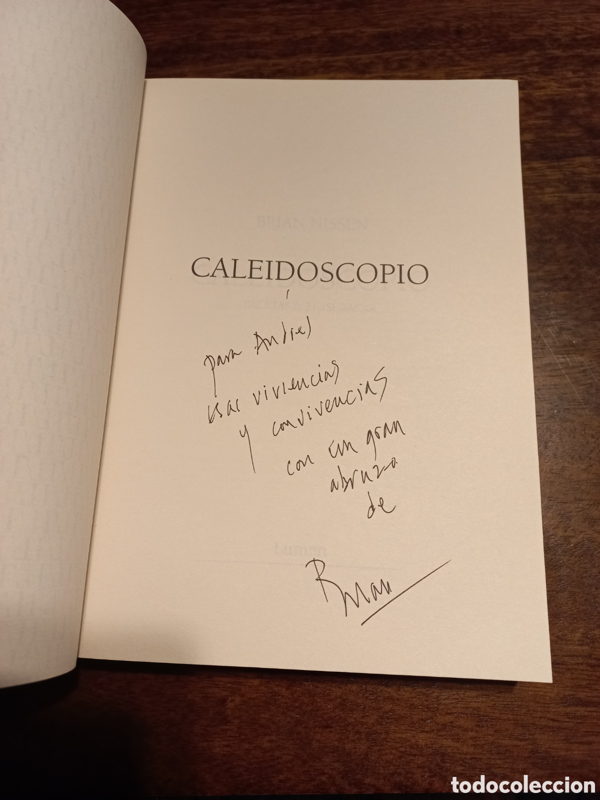 Libros de segunda mano: Caleidoscopio, Brian Nissen (dedicado por &eacute;l) - Foto 1