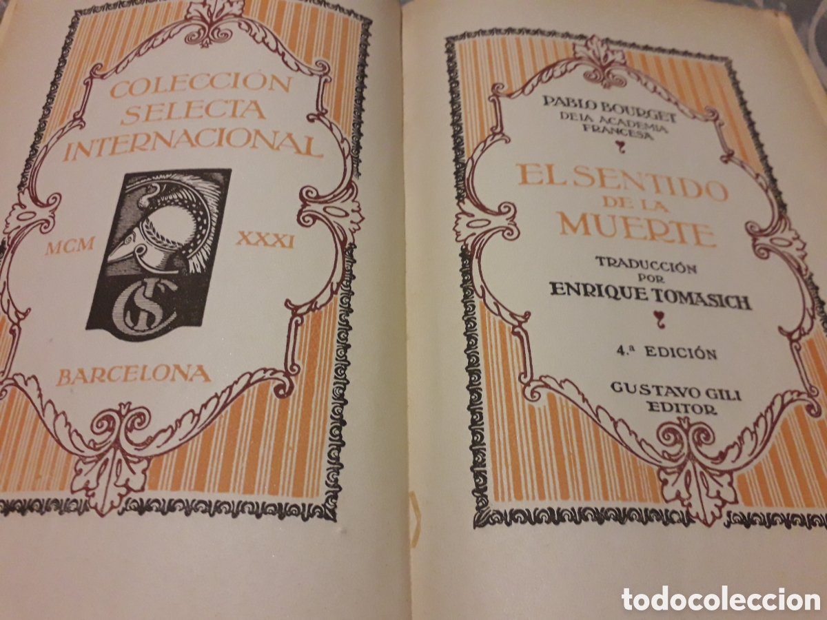 Libros de segunda mano: EL SENTIDO DE LA MUERTE, PABLO BOURGET, - Foto 2