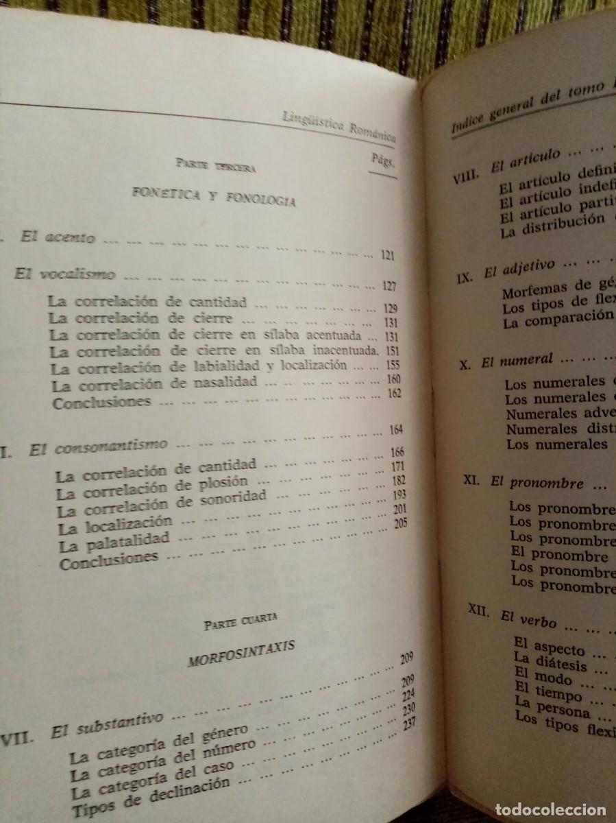 Libros de segunda mano: MANUAL DE LING&Uuml;&Iacute;STICA ROM&Aacute;NICA - Foto 11