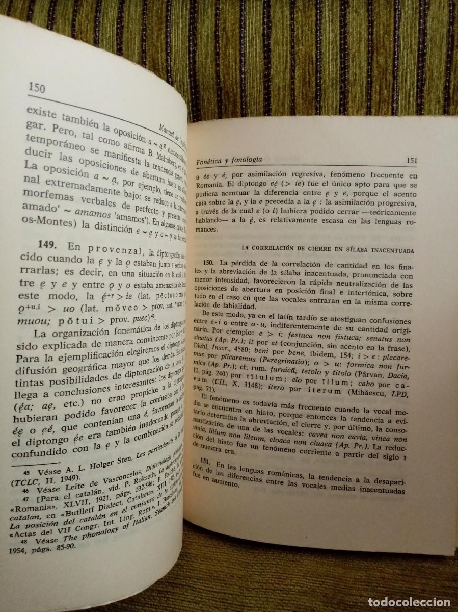 Libros de segunda mano: MANUAL DE LING&Uuml;&Iacute;STICA ROM&Aacute;NICA - Foto 14