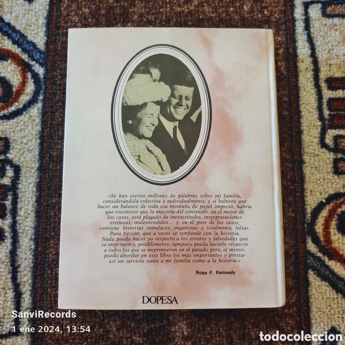 Libros de segunda mano: TIEMPO DE RECORDAR (ROSE FITZGERALD KENNEDY) (DOPESA) - Foto 2
