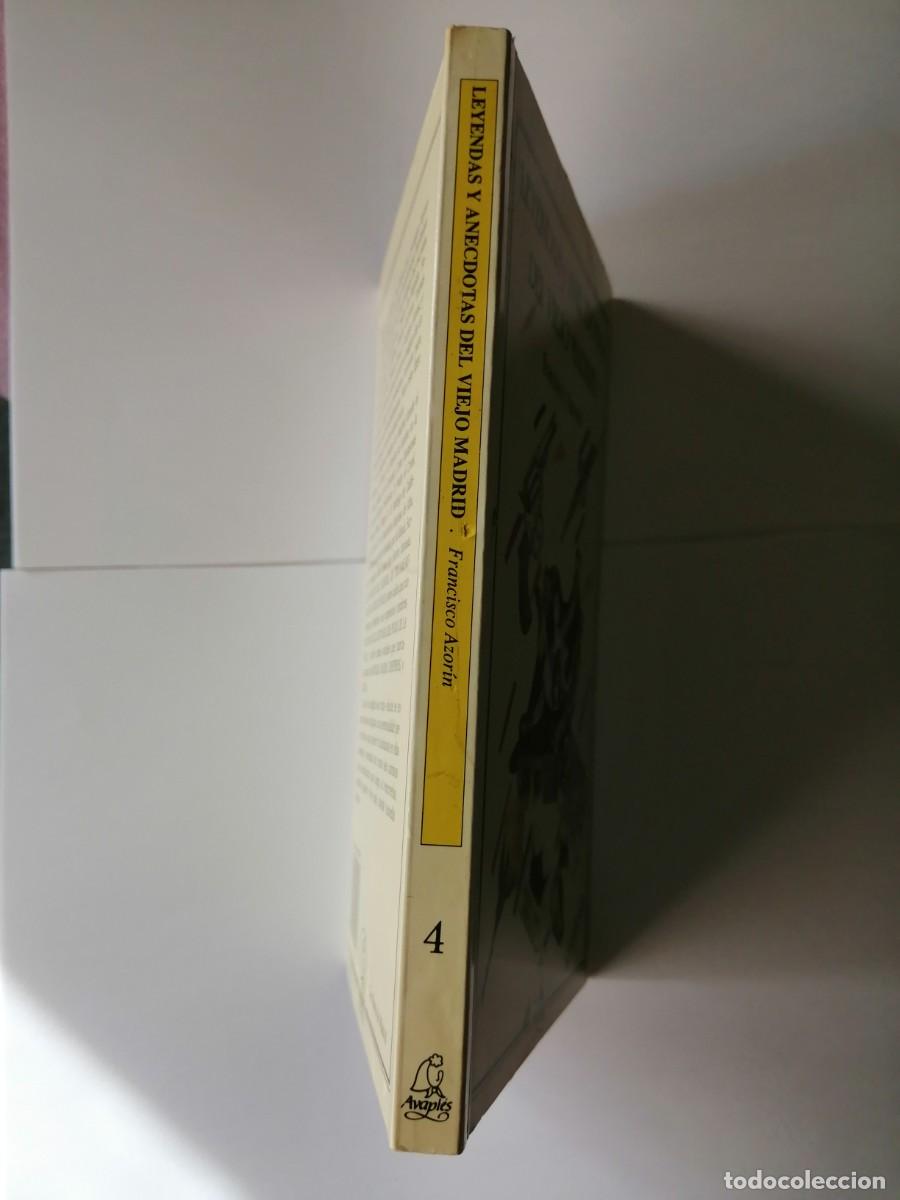 Libros de segunda mano: Francisco Azorin Leyendas y an&eacute;cdotas del viejo Madrid - Foto 2