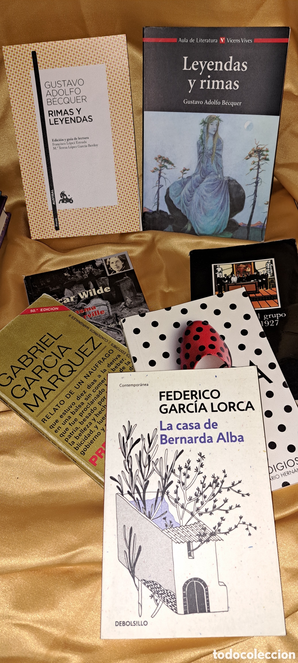 Libros de segunda mano: LOTE 7 LIBROS LORCA GARC&Iacute;A MARQUES WILDE BECQUER - Foto 1