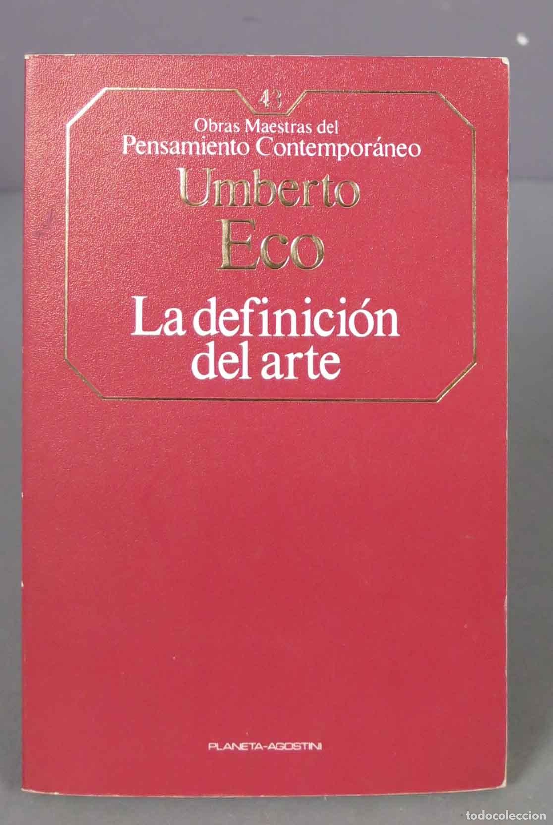 Libros de segunda mano: La definici&oacute;n del arte. Eco, - Foto 1
