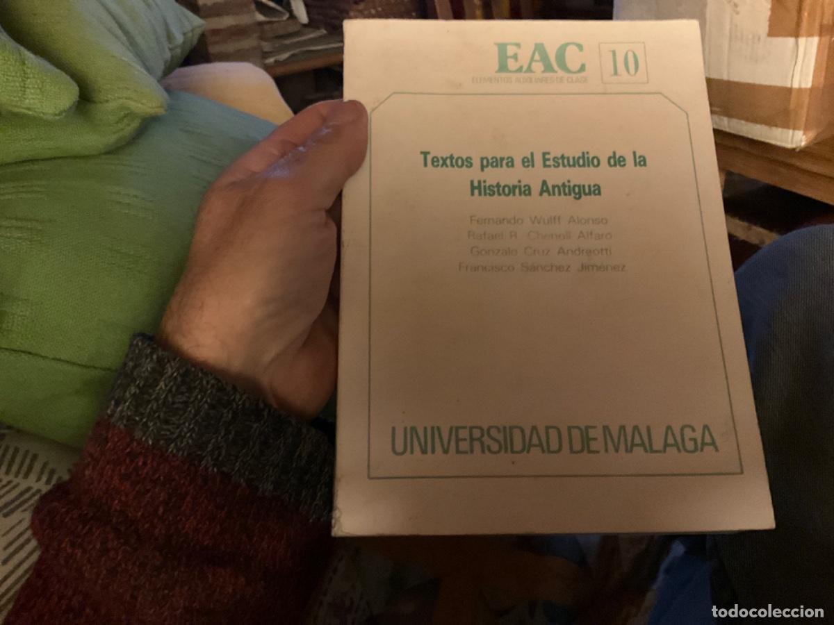 Libri di seconda mano: TEXTOS PARA EL ESTUDIO DE LA HISTORIA ANTIGUA - WULFF, CHENOLL, CRUZ Y S&Aacute;NCHEZ - U. DE M&Aacute;LAGA 1987