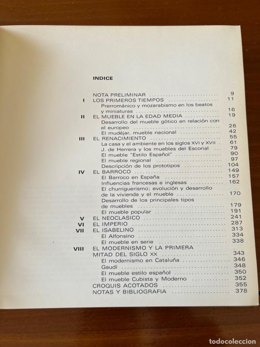Libros de segunda mano: Estilos del mueble espa&ntilde;ol, Luis Feduchi. - Foto 4