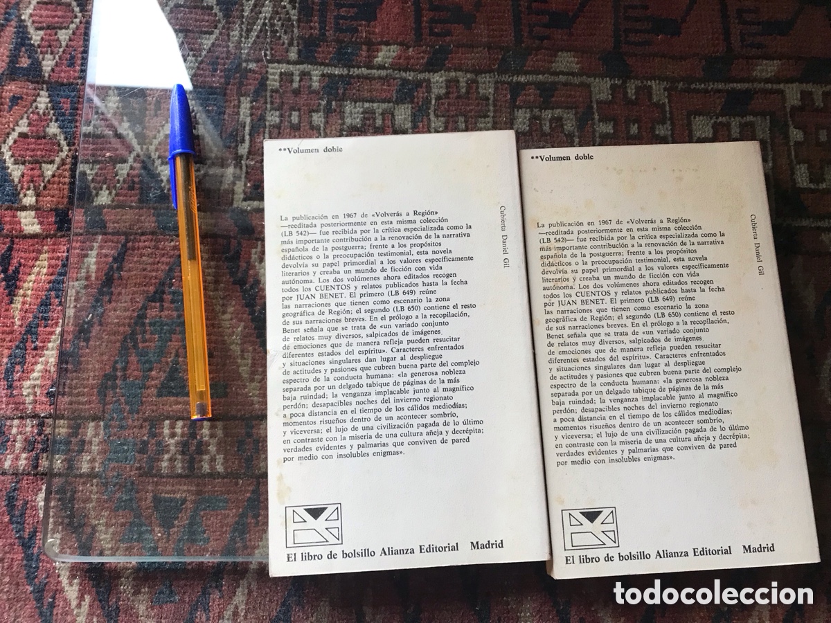 Libros de segunda mano: Cuentos completos 1 y 2. Juan Benet. Alianza editorial - Foto 3