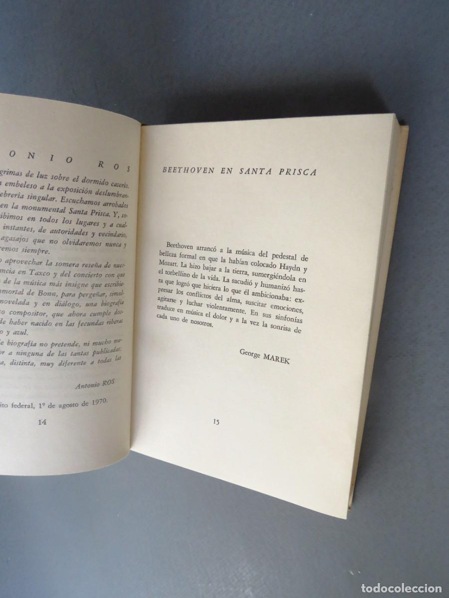 Libros de segunda mano: BEETHOVEN EN SANTA PRISCA. ANTONIO ROS. MEXICO 1970 - Foto 4