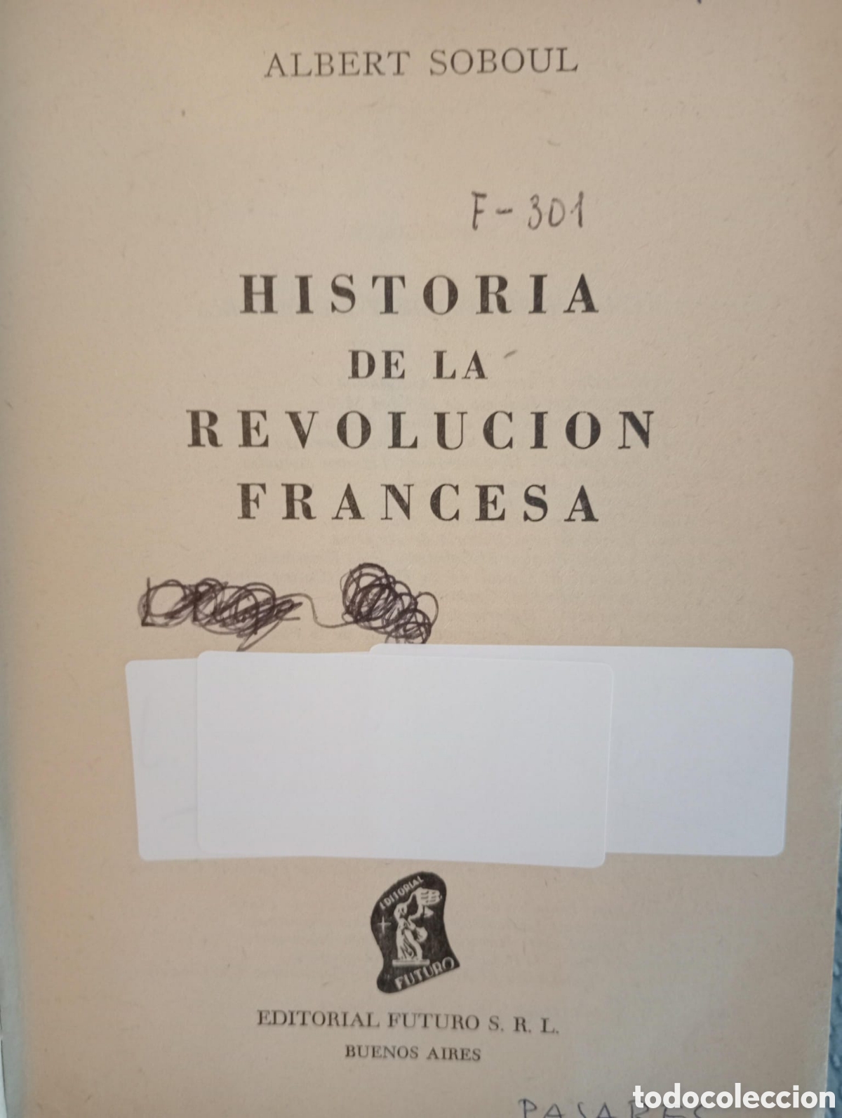 Libros de segunda mano: Historia de la Revoluci&oacute;n Francesa / Albert Soboul. - Foto 2