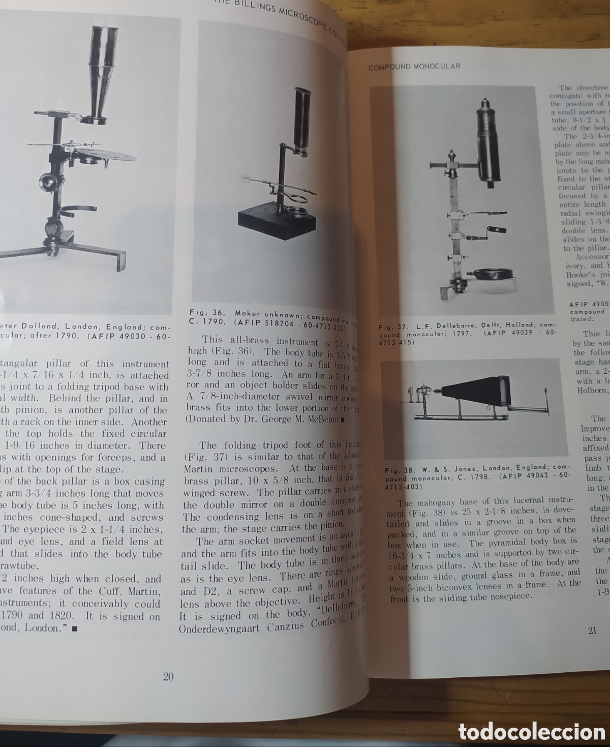 Libros de segunda mano: The Billings Microscope collection. Microscopio - Foto 3