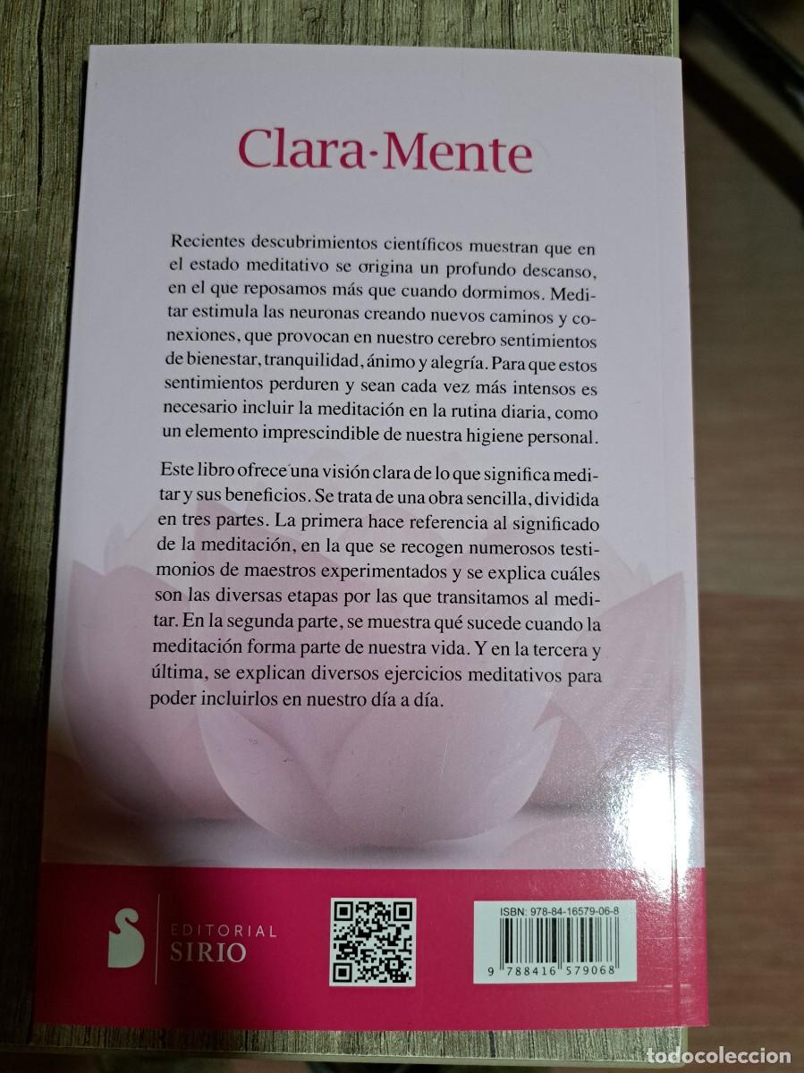 Libros de segunda mano: Clara-Mente Meditar de Alma Dyvia. - Foto 2