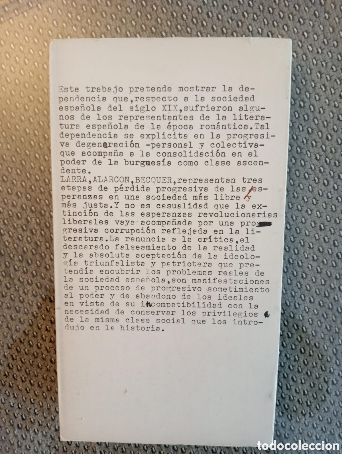 Libros de segunda mano: Literatura y poder. Espa&ntilde;a 1834 - 1868 / Cecilio Alonso - Foto 3
