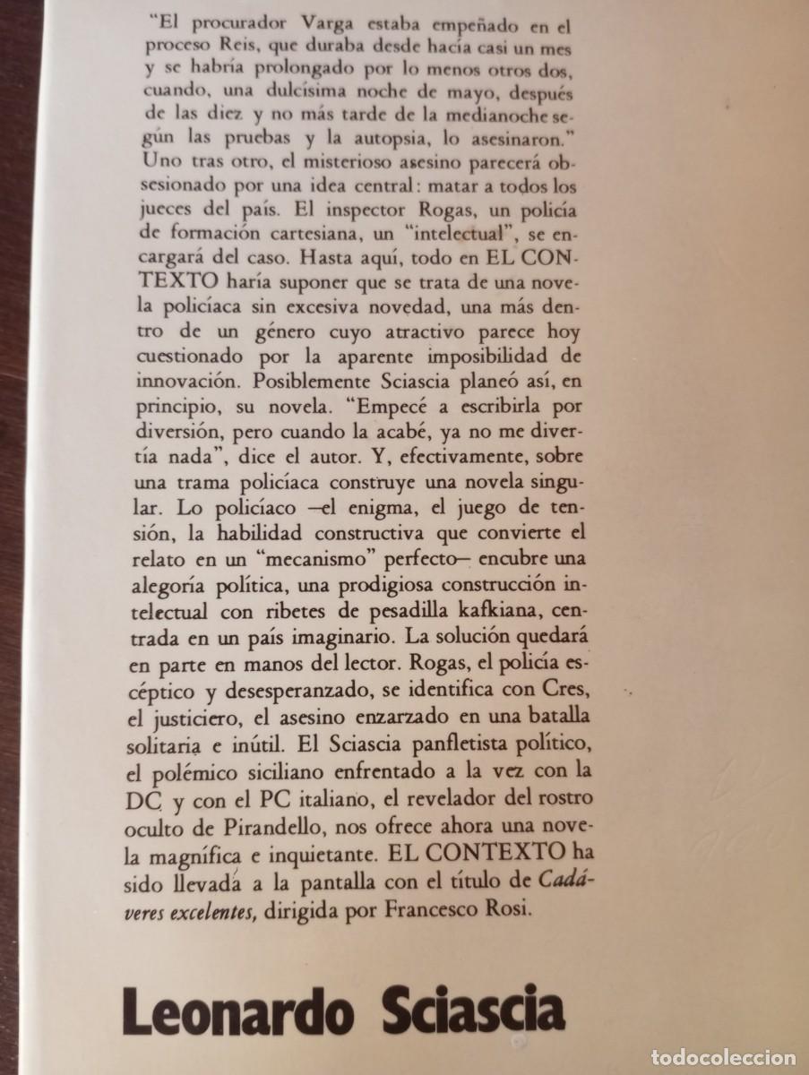 Libros de segunda mano: EL CONTEXTO, LEONARDO SCIASCIA, Editorial NOGUER 1976 - Foto 4