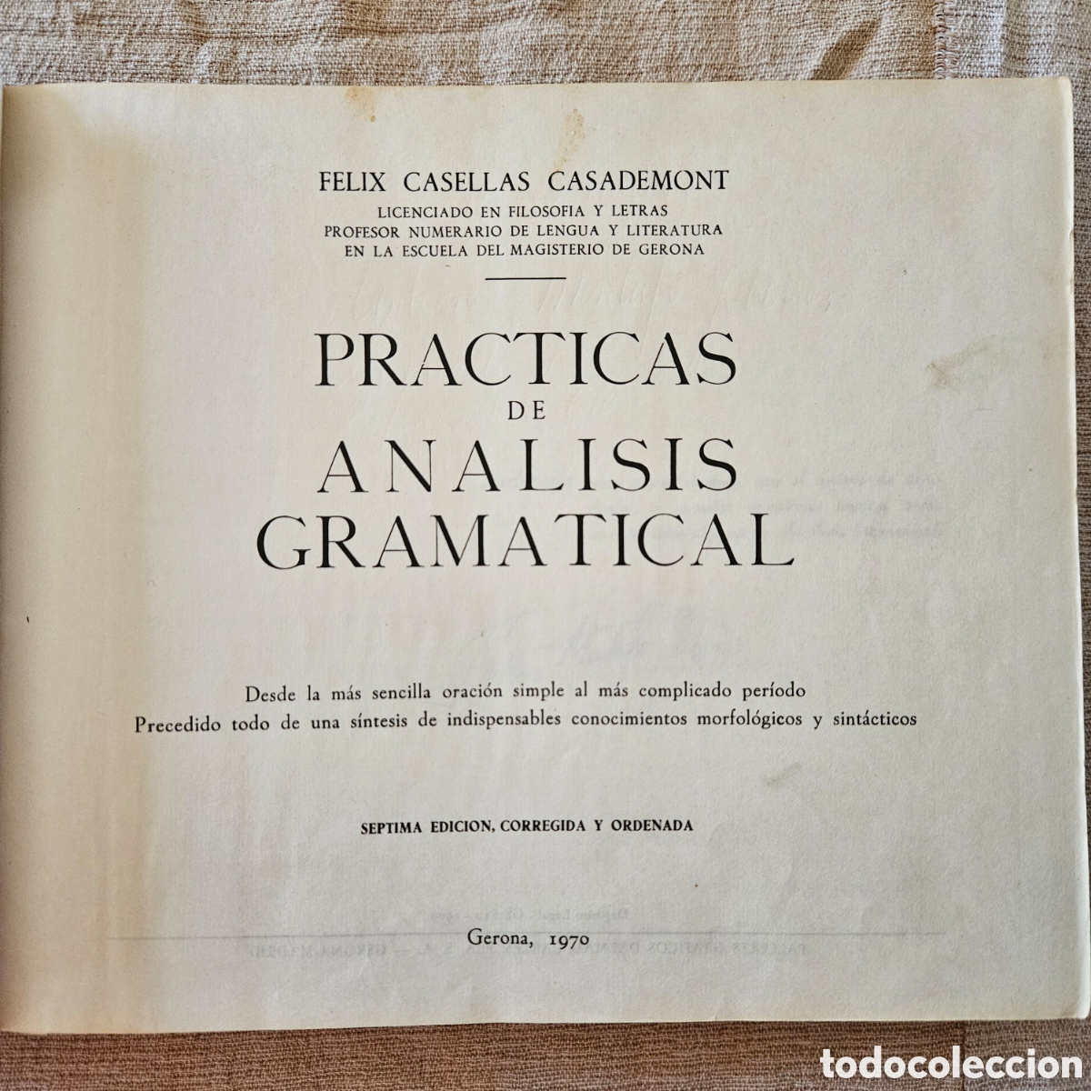 Libros de segunda mano: Pr&aacute;cticas de an&aacute;lisis gramatical - Foto 3
