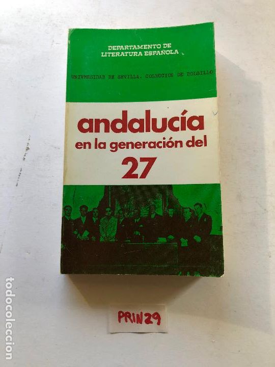 Libros de segunda mano: Andaluc&iacute;a en la generaci&oacute;n del 27 - Foto 1