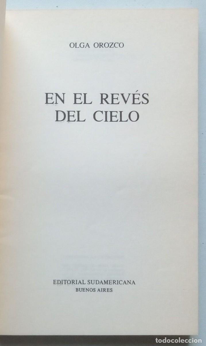 Libros de segunda mano: Orozco, Olga - En el Rev&eacute;s del Cielo - Primera Edici&oacute;n - (1987) - Foto 3