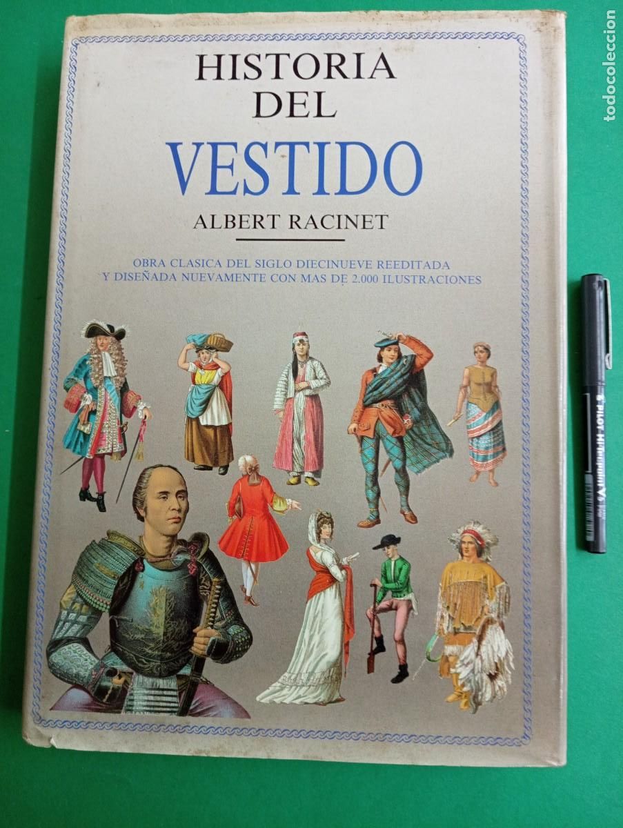Libros de segunda mano: Antiguo libro HISTORIA DEL VESTIDO. Albert Racinet. Madrid 1990. - Foto 1