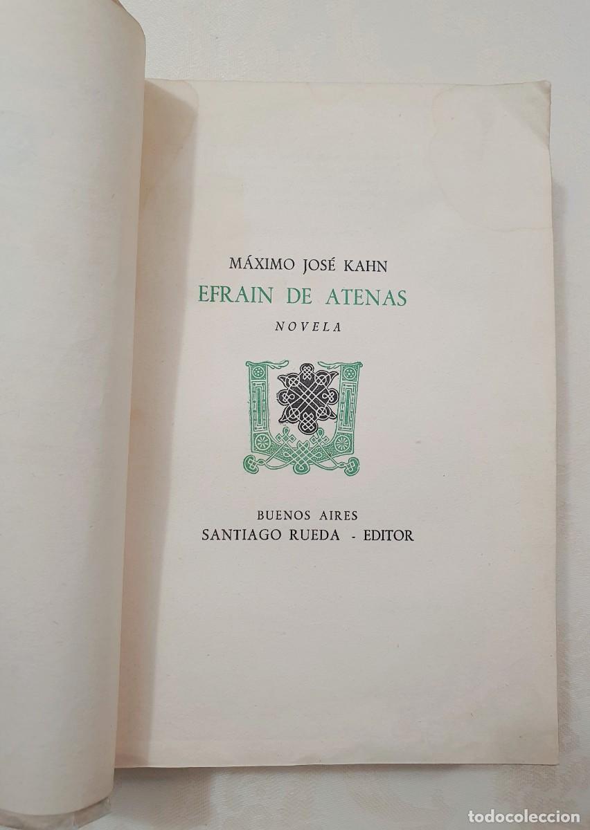 Libros de segunda mano: Jud&iacute;os-Efra&iacute;n de Atenas, Novela. M&aacute;ximo Jos&eacute; Kahn. 1950. - Foto 1