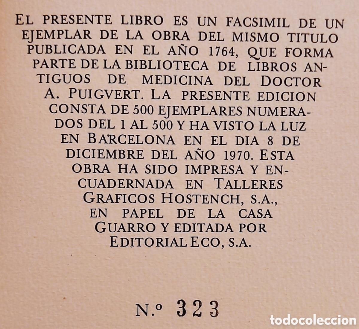 Libros de segunda mano: REAL COLEGIO DE CIRUG&Iacute;A TIRADA LIMITADA FACS&Iacute;MIL - Foto 2