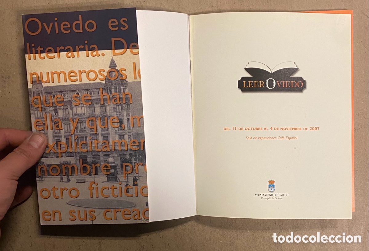 Libros de segunda mano: LEER OVIEDO. CAT&Aacute;LOGO EXPOSICI&Oacute;N CAF&Eacute; ESPA&Ntilde;OL 2007. - Foto 2