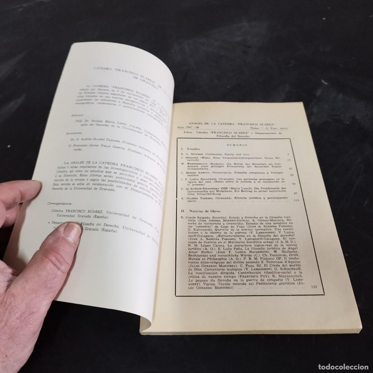 Libros de segunda mano: FRANCISCO SUAREZ / ANALES DE LA CATEDRA / CONS AR3 - Foto 4