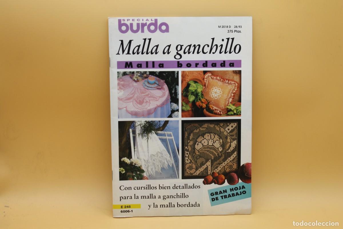 Libros de segunda mano: ESPECIAL BURDA MALLA A GANCHILLO MALLA BORDADA CON PATRONES - Foto 1