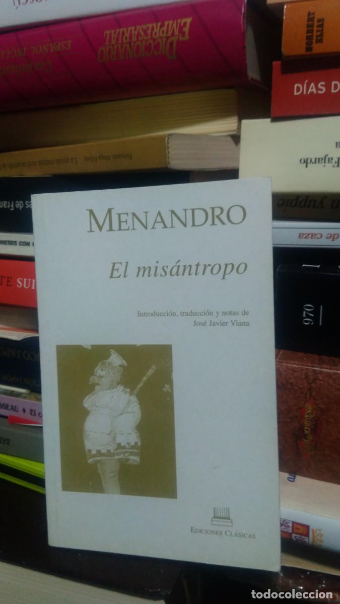 Libros de segunda mano: EL MIS&Aacute;NTROPO, MENANDRO, ED. CL&Aacute;SICAS - Foto 1