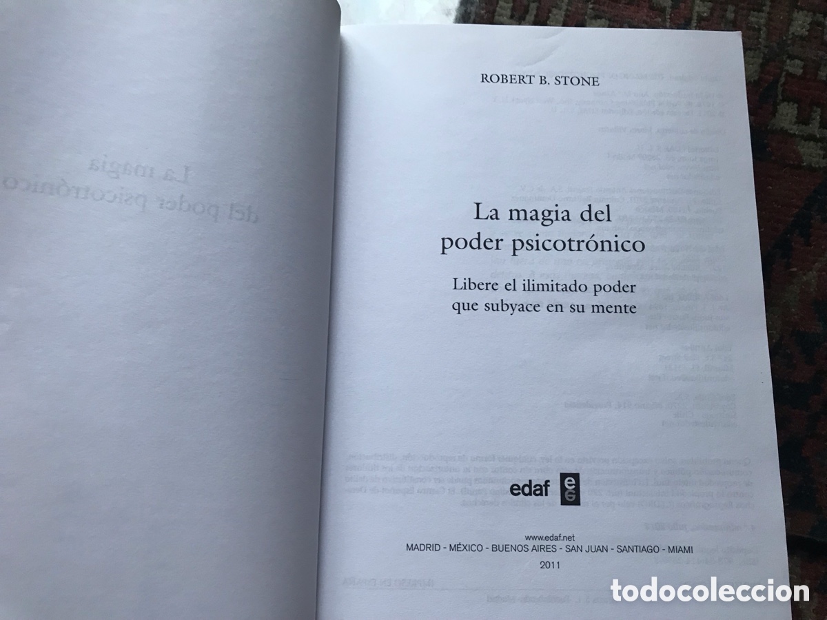 Libros de segunda mano: La magia del poder psicotr&oacute;nico. Robert B. Stone. Edaf - Foto 8