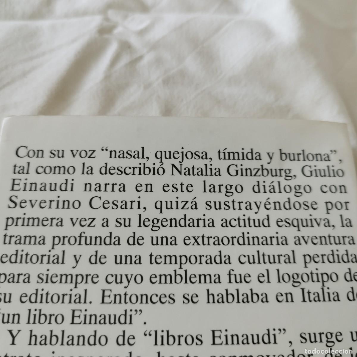 Libros de segunda mano: GIULIO EINAUDI EN DIALOGO CON SEVERINO CESARI / EVA 082 / ANAYA - Foto 3