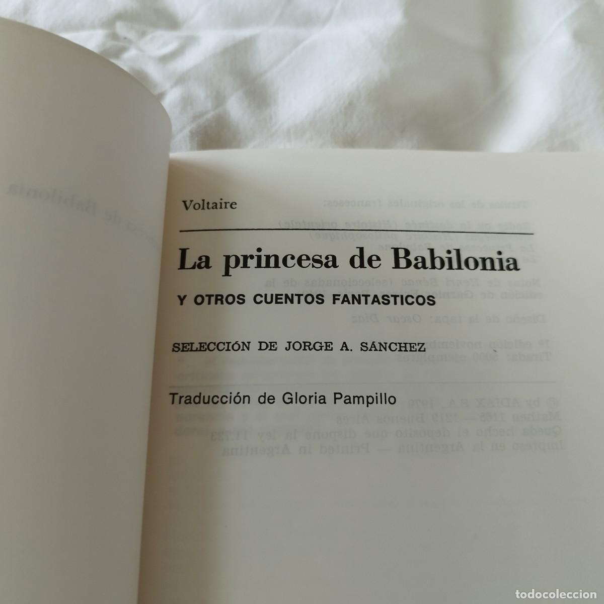 Libros de segunda mano: LA PRINCESA DE BABILONIA / VOLTAIRE / EVA 085 / ADIAX - Foto 4