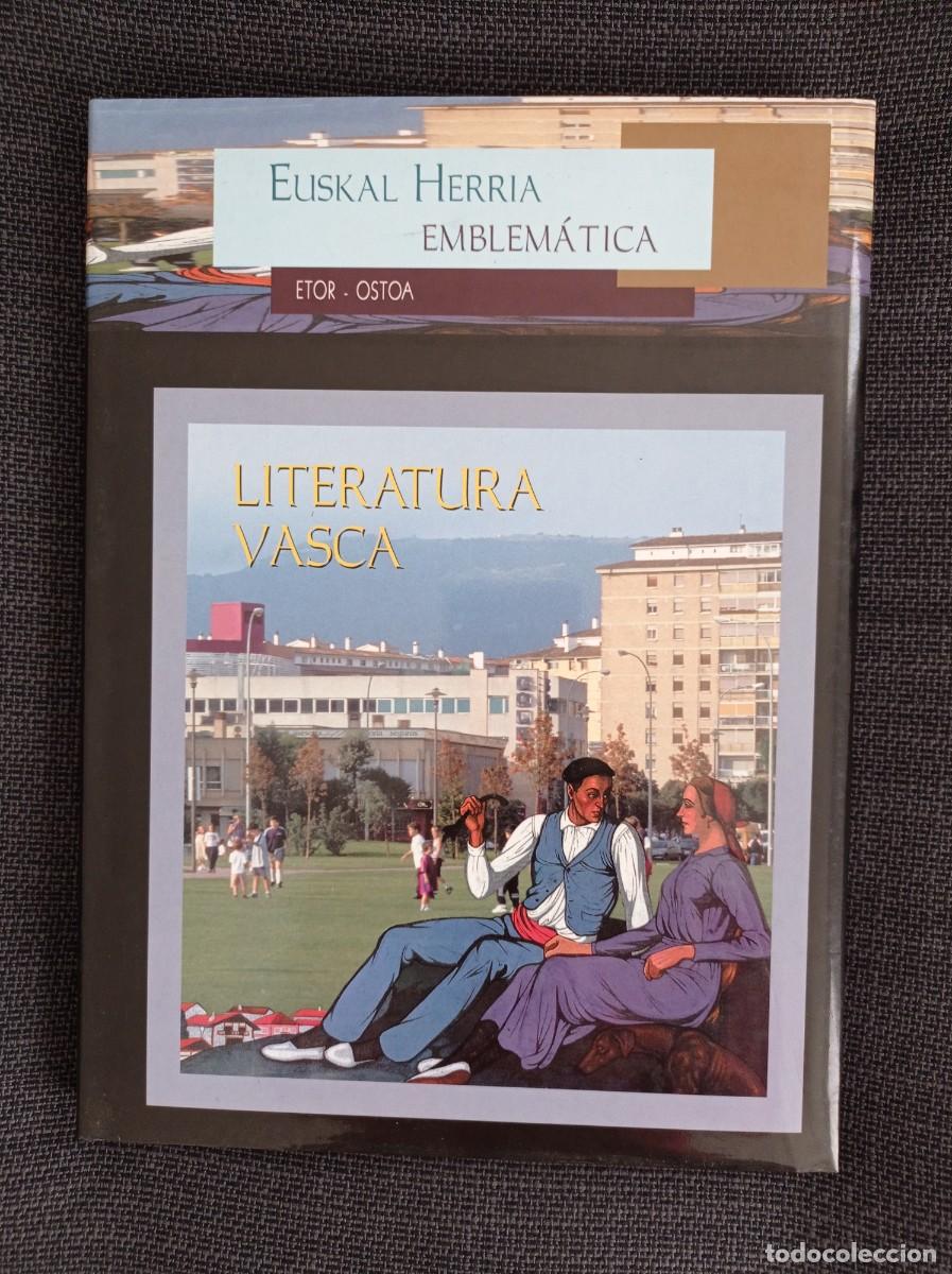 Libros de segunda mano: Libro Literatura vasca. Euskal Herr&igrave;a emblem&aacute;tica. Etor Ostoa 2002. - Foto 1