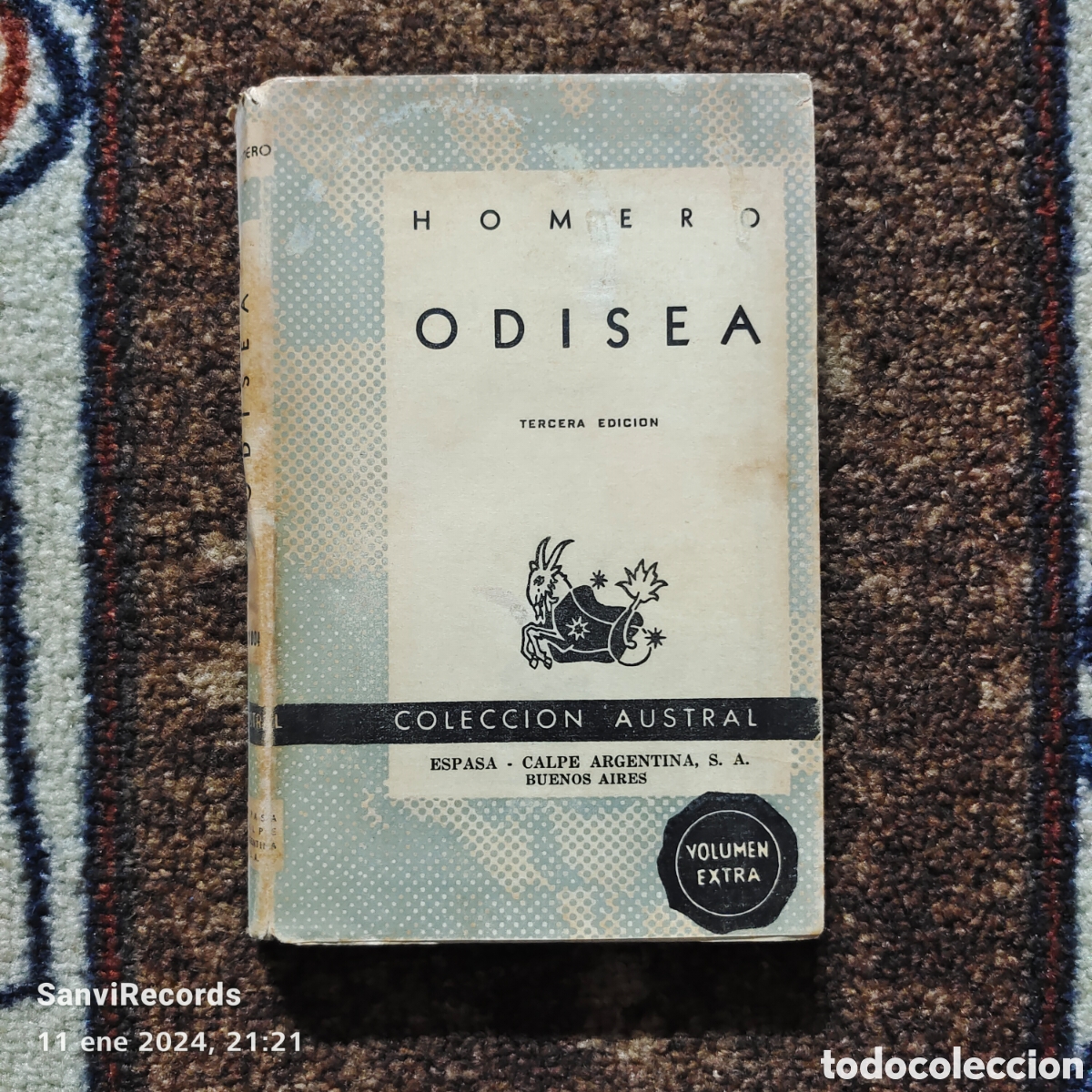 Libros de segunda mano: ODISEA (HOMERO) (COLECCI&Oacute;N AUSTRAL, ESPASA-CALPE) - Foto 1