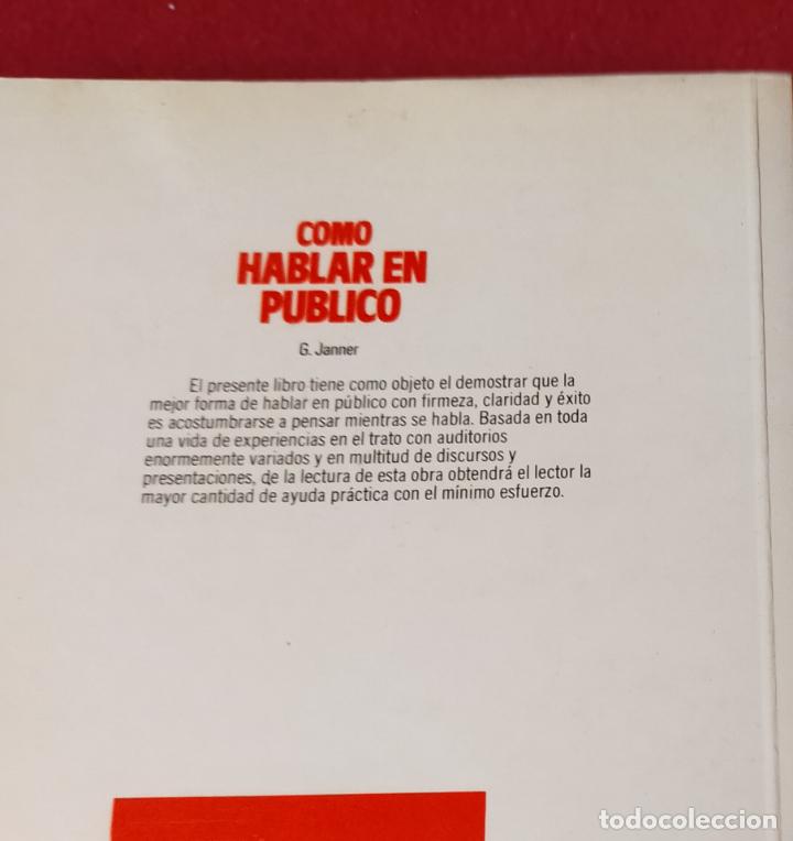 Libros de segunda mano: COMO HABLAR EN PUBLICO - G. JANNER - Foto 2
