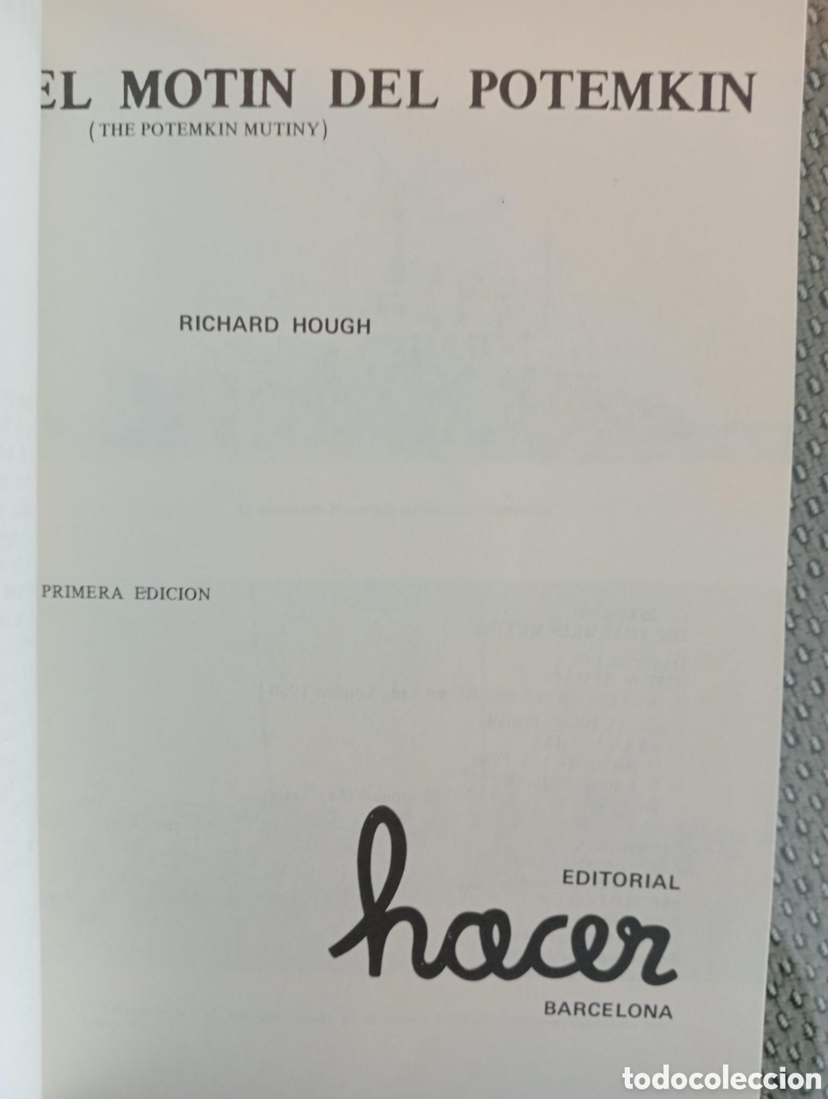 Libros de segunda mano: El mot&iacute;n del Potemkin / Richard Hough - Foto 2