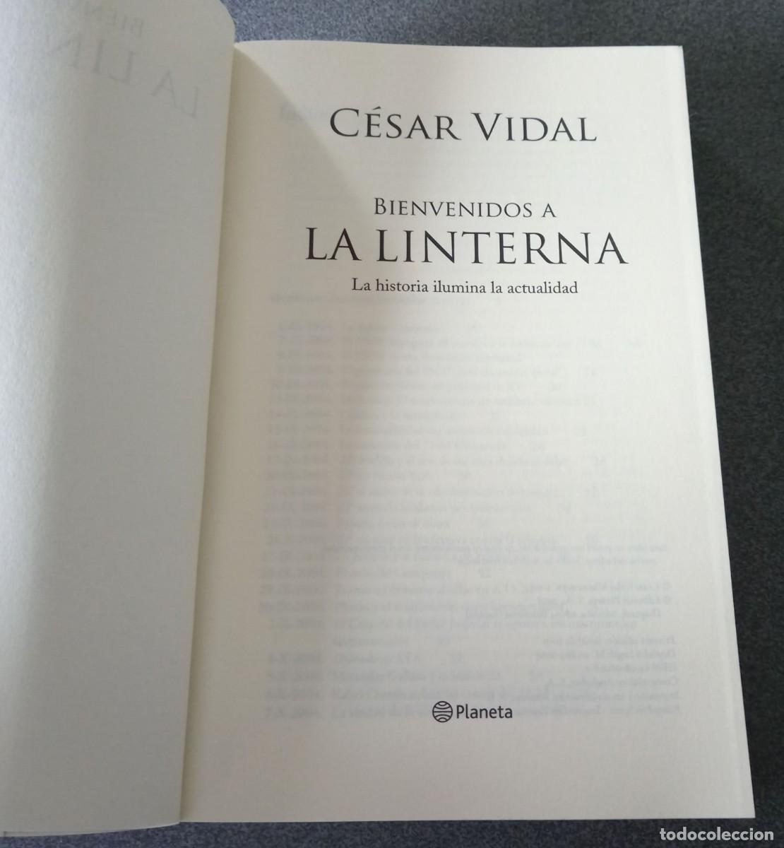 Libros de segunda mano: Bienvenidos A La Linterna C&eacute;sar Vidal - Foto 4