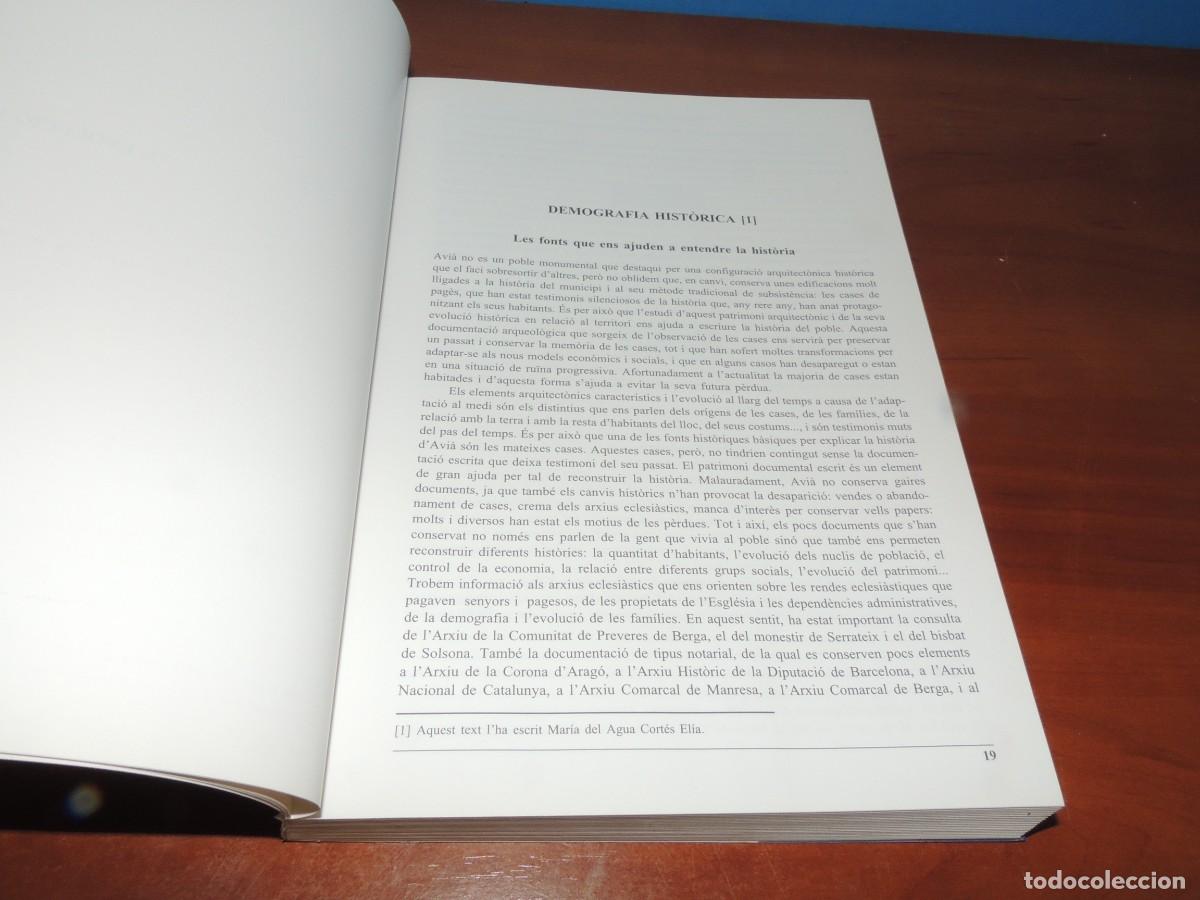 Libros de segunda mano: AVI&Agrave;. NOTES HIST&Ograve;RIQUES DUN POBLE DEL BERGUED&Agrave; .- VV.AA - Foto 5