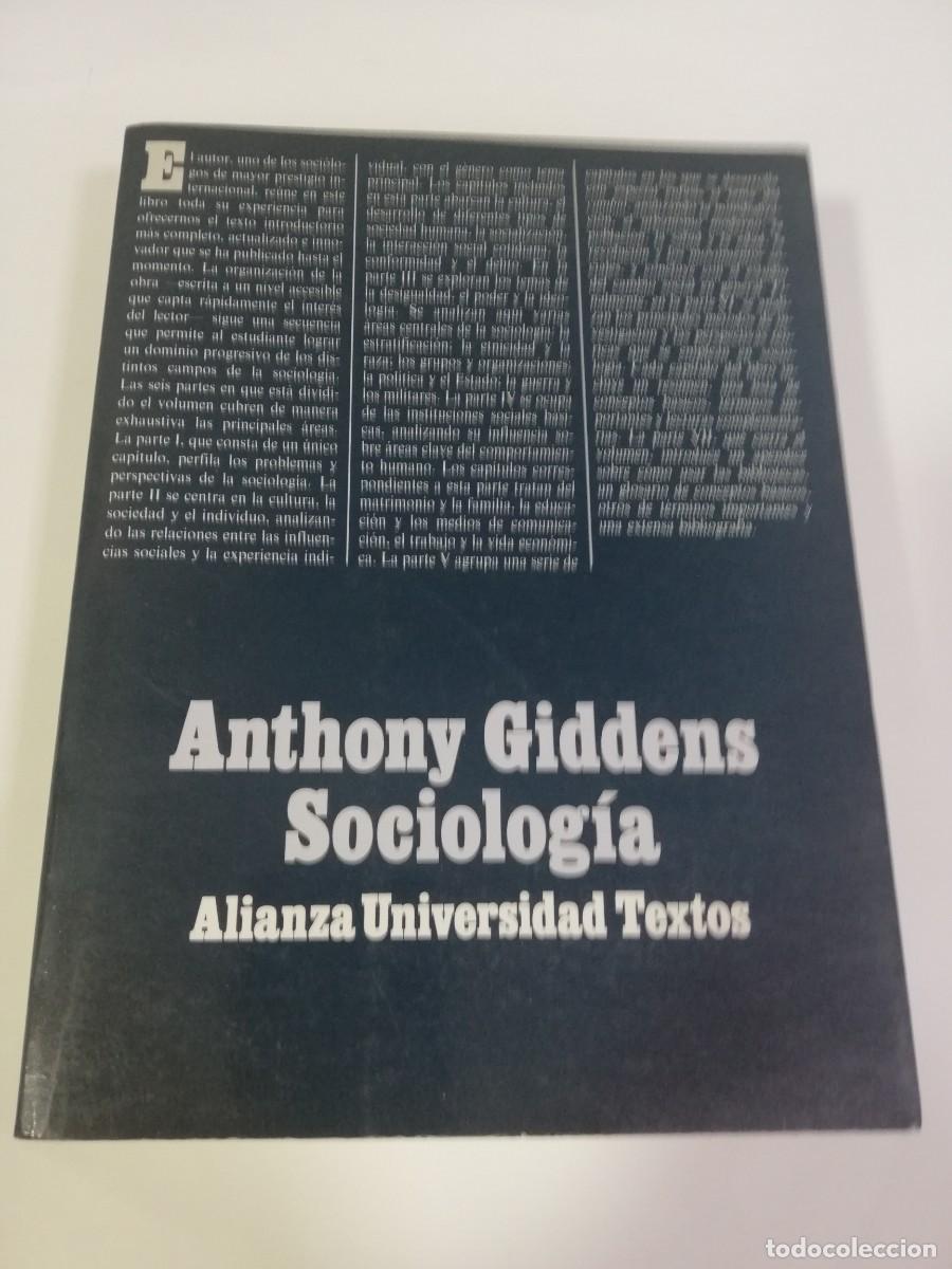Libros de segunda mano: SOCIOLOG&Iacute;A - ANTHONY GIDDENS -1993 - Foto 1