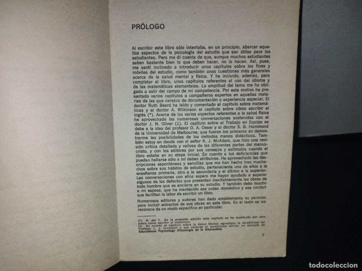 Libros de segunda mano: 191- C&Oacute;MO ESTUDIAR - HARRY MADDOX - 1968 - Foto 7