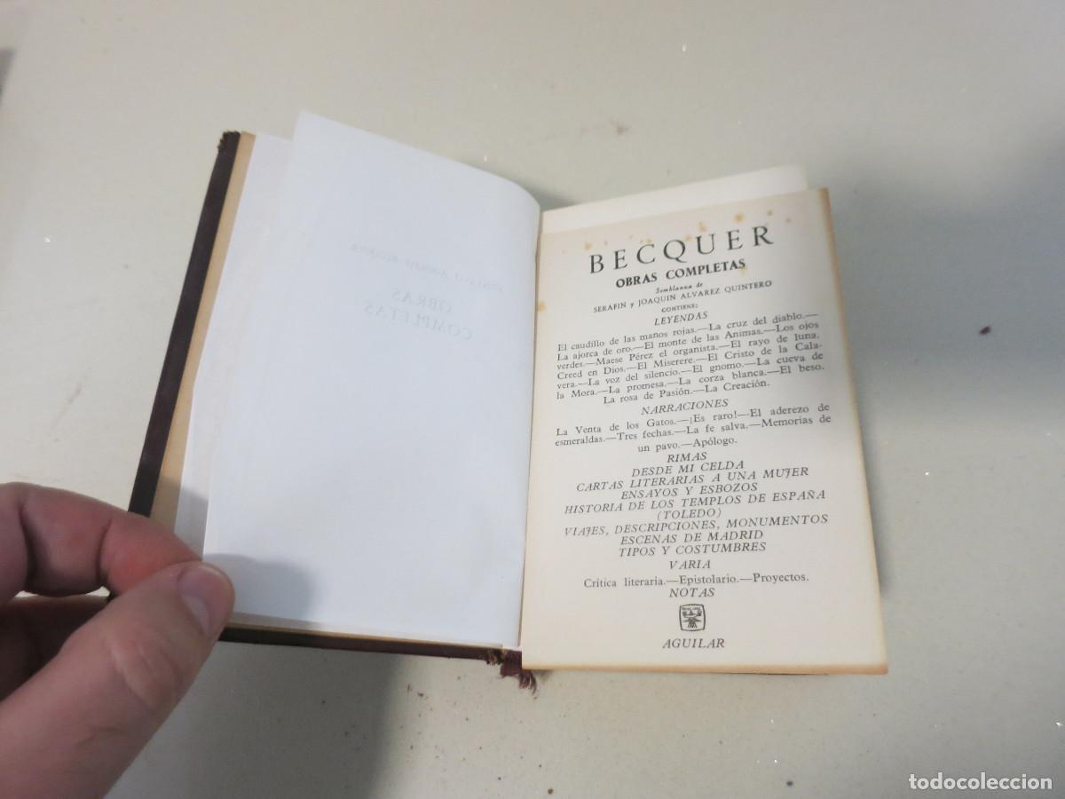 Libros de segunda mano: B&eacute;cquer Obras Completas Aguilar - Foto 3