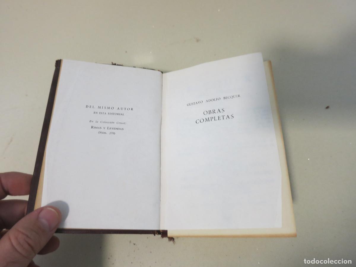 Libros de segunda mano: B&eacute;cquer Obras Completas Aguilar - Foto 4