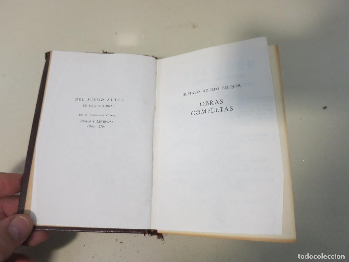 Libros de segunda mano: B&eacute;cquer Obras Completas Aguilar - Foto 5