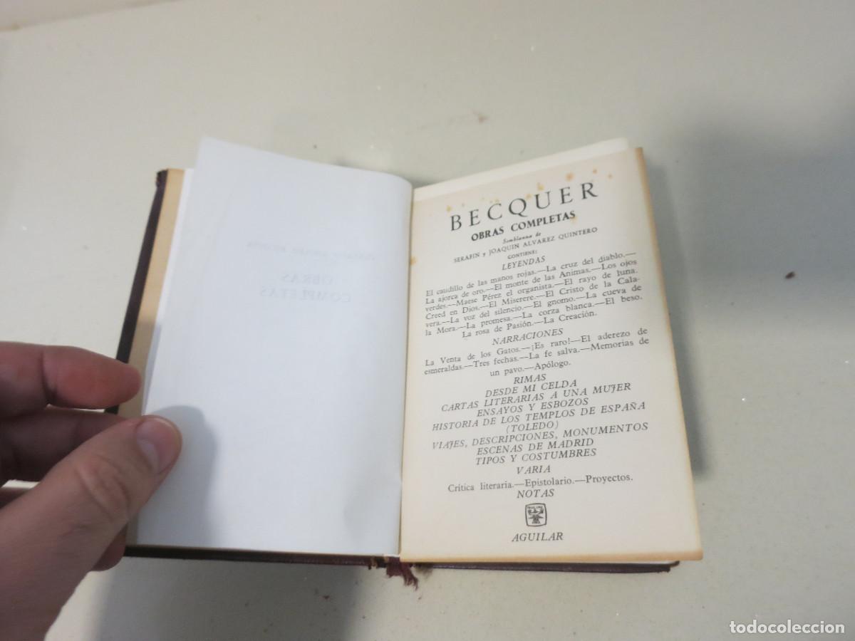Libros de segunda mano: B&eacute;cquer Obras Completas Aguilar - Foto 6