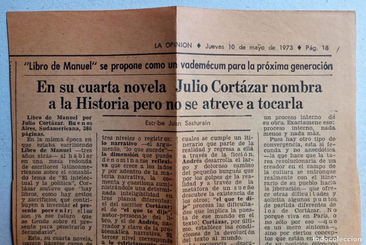 Libros de segunda mano: Cort&aacute;zar, Julio - Libro de Manuel - Primera Edici&oacute;n - (1973) - Foto 2