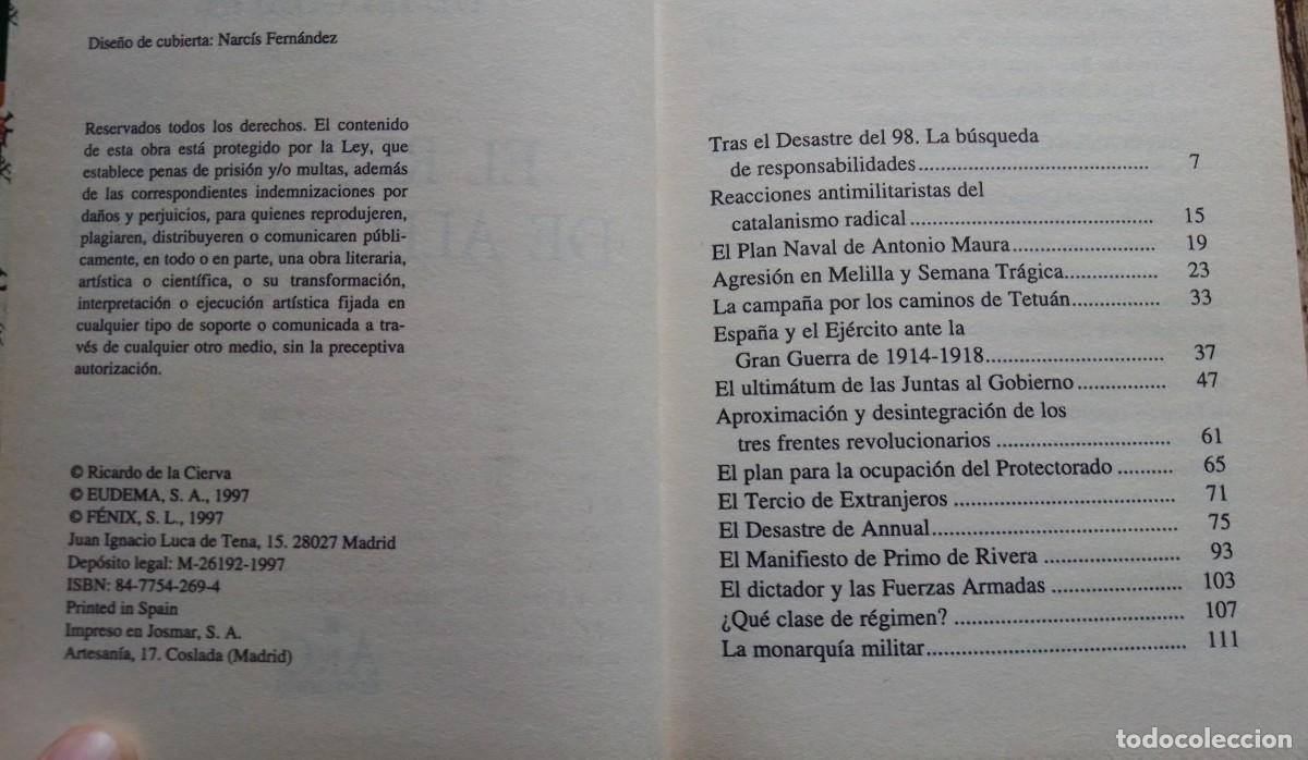 Libros de segunda mano: El reinado de Alfonso XIII. Ricardo de la Cierva - Foto 2