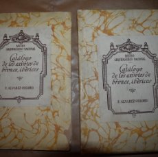 Libros de segunda mano: CATÁLOGO DE LOS EXVOTOS DE BRONCE IBÉRICOS, DE F. ÁLVAREZ-OSORIO, 1941. TEXTO Y LÁMINAS.