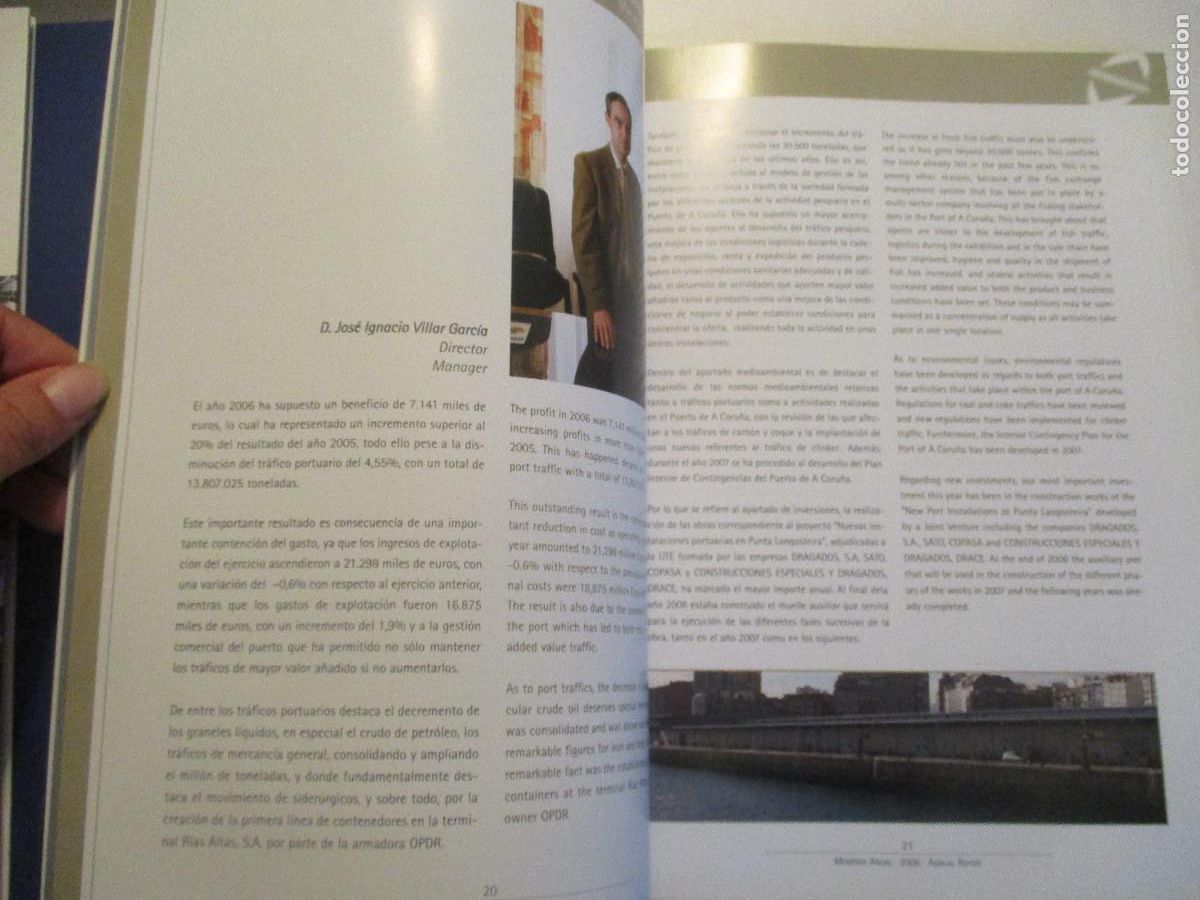 Libros de segunda mano: Puerto de A Coru&ntilde;a Memoria anual 2006 W24865 - Foto 3