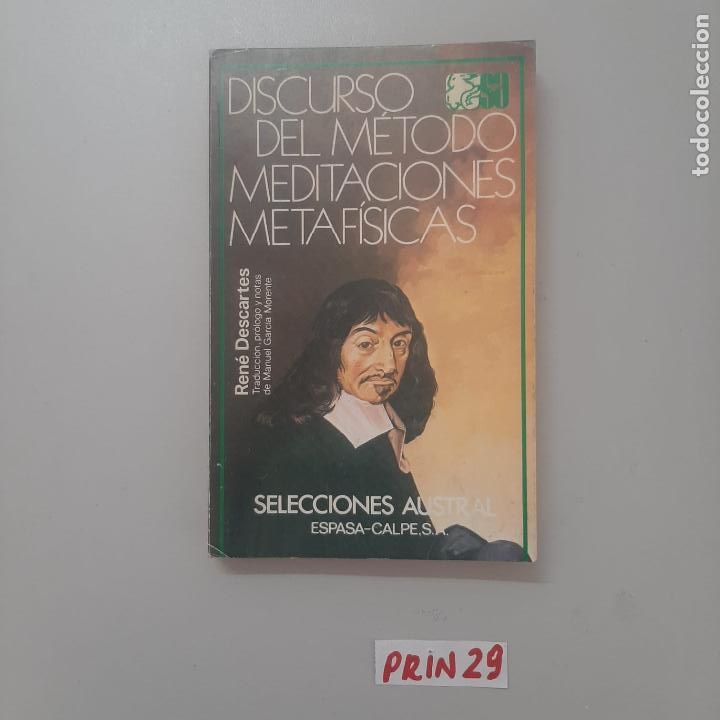 Libros de segunda mano: Discurso del m&eacute;todo meditaciones metaf&iacute;sicas - Foto 1