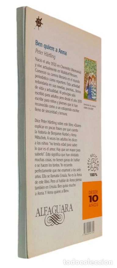 Libros de segunda mano: BEN QUIERE A ANNA / PETER HARTLING. NUEVO TOTALMENTE. - Foto 3