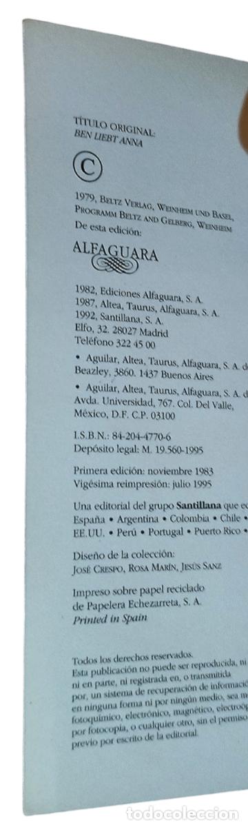 Libros de segunda mano: BEN QUIERE A ANNA / PETER HARTLING. NUEVO TOTALMENTE. - Foto 4