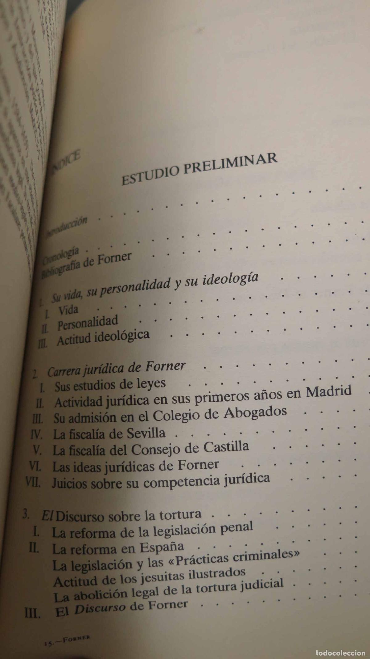 Libros de segunda mano: Discurso sobre la tortura. Juan Pablo Forner - Foto 2